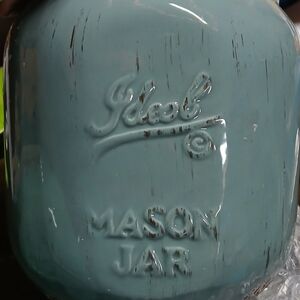 Mason Blue Jar